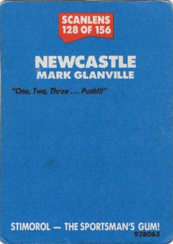 1989 Scanlens #128 Mark Glanville Back